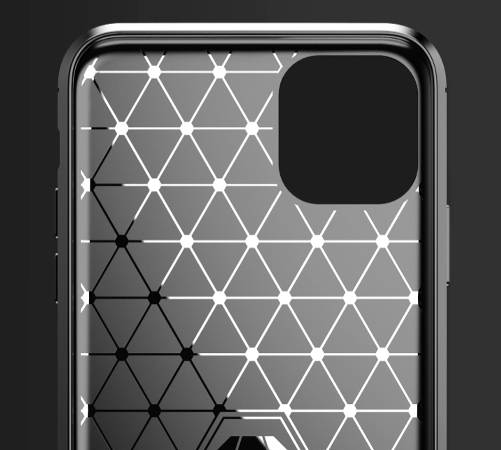 Чехол для iPhone 11 Pro Max цвет Gray (серый), серия Carbon от Caseport