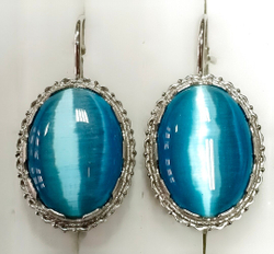 Ювелирные серьги из серебра