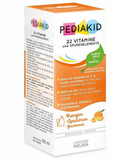 PEDIAKID 22 витамина и микроэлемента 125 мл