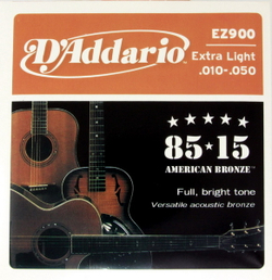 Струны D`Addario EZ900 (Acoustic) бронза