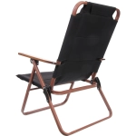 Кресло складное c подлокотниками до 120 кг DC-6018, 59*52*88 см, цвет: чёрный, каркас алюминий, ТуристМастер