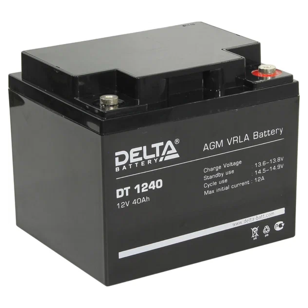 DT 1240 аккумулятор 40Ач 12В Delta