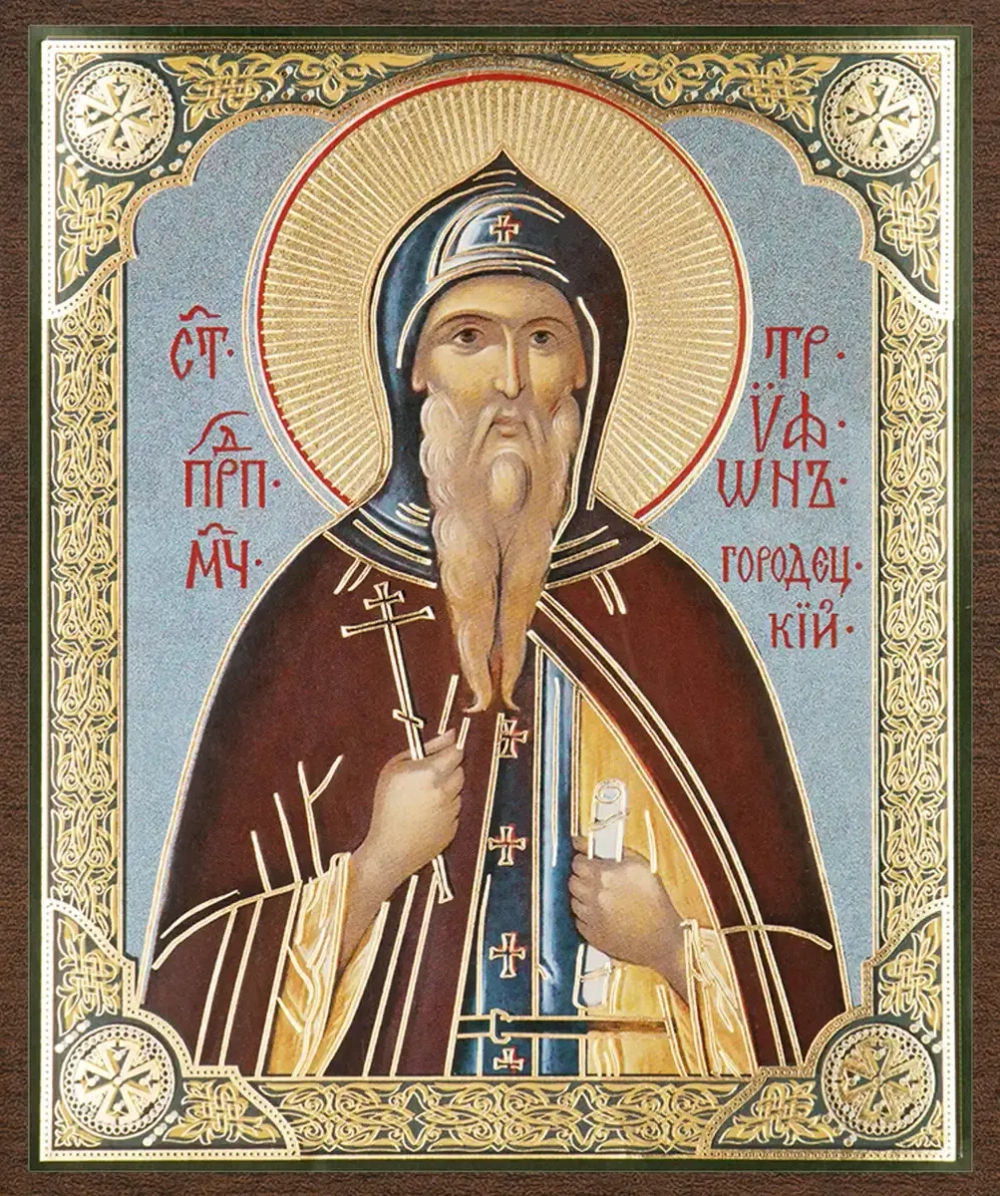 Икона "Трифон Городецкий" 10х12 на МДФ-6