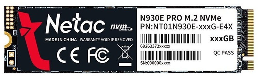 SSD Netac NT01N930E-256G-E4X 256 Гб