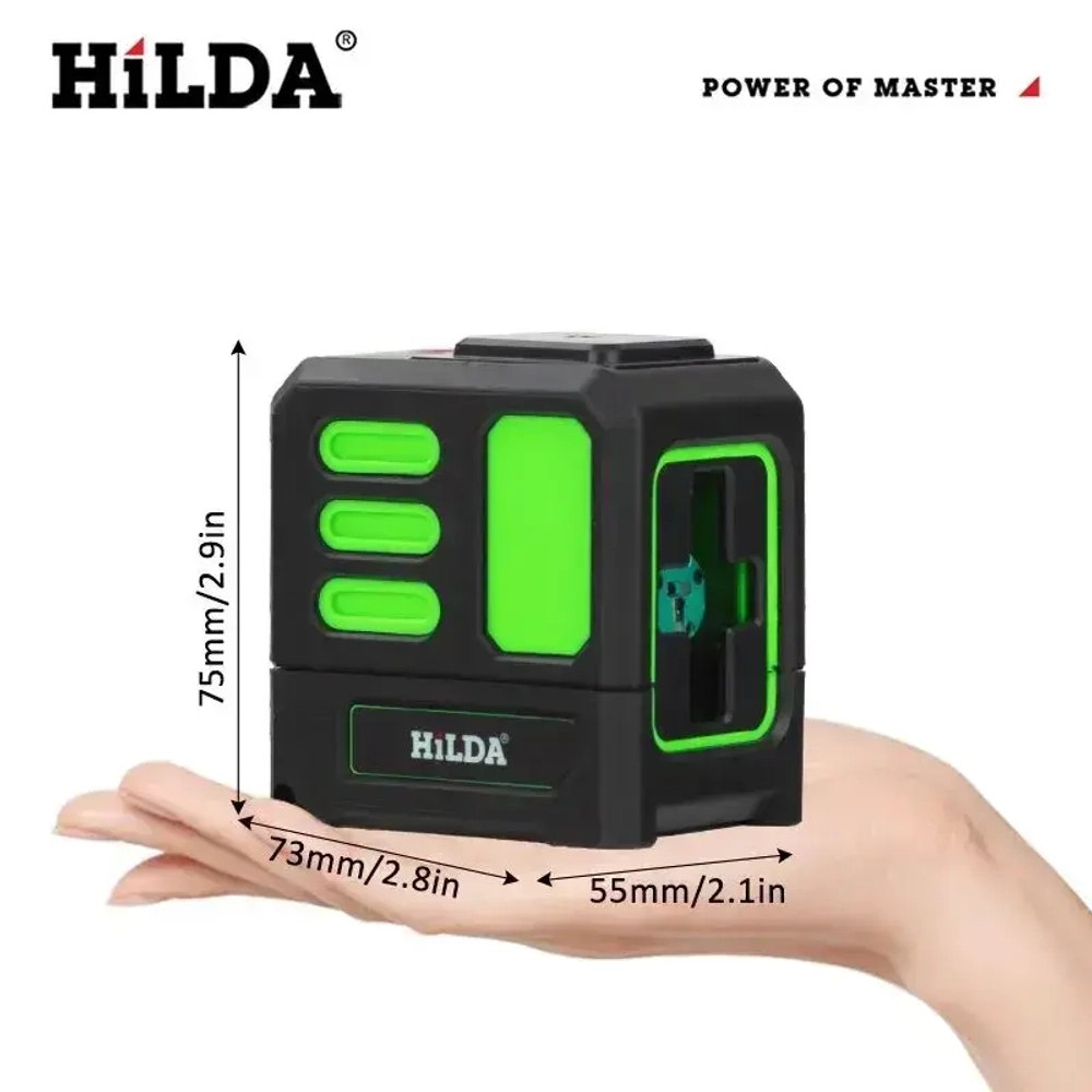 Лазерный уровень/нивелир Зеленыйлуч/2 линии