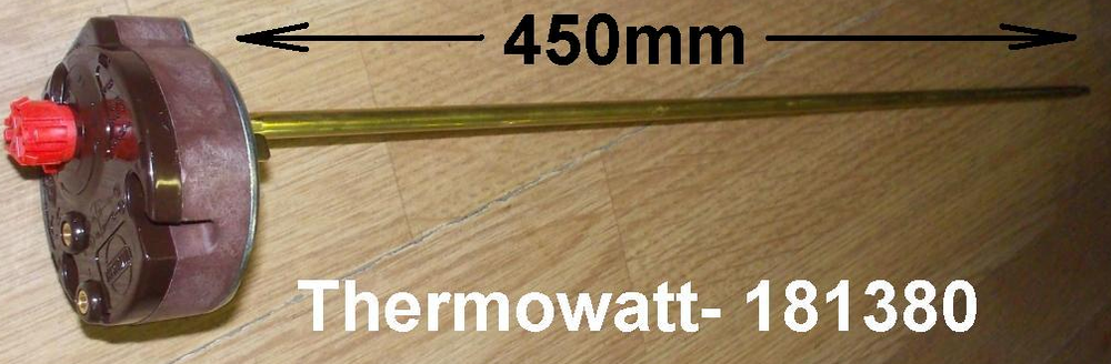 Термостат стержневой для водонагревателя Ariston RTS3 450mm 70/90°C (20A-250V) - 181383, WTH411UN, 65100309, t.181353