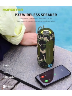 Портативная беспроводная Bluetooth колонка HOPESTAR P32