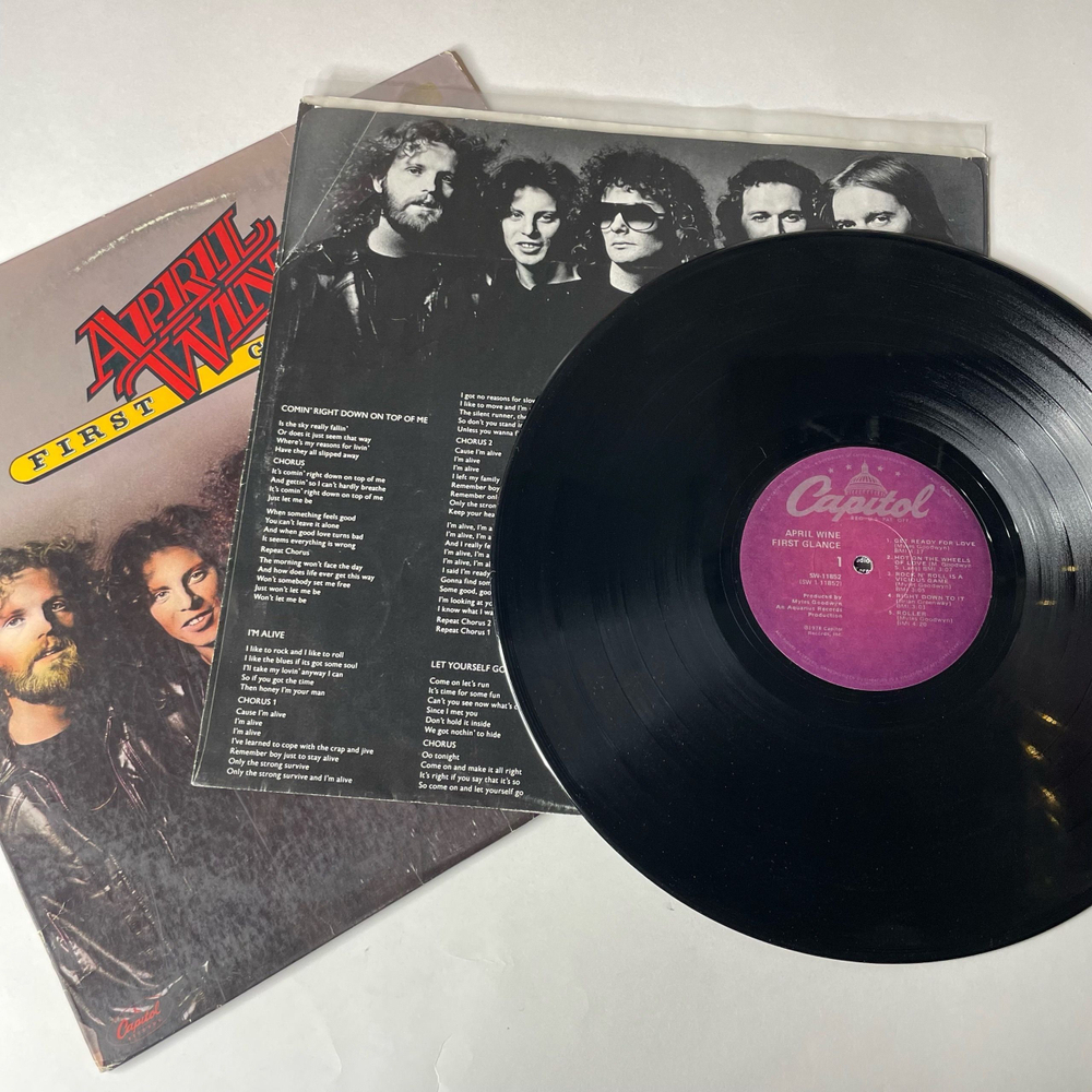 Винтажная виниловая пластинка LP April Wine First Glance (США 1978)