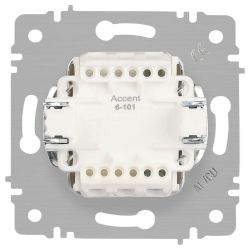 Выключатель Intro Accent 6-101-08 , 10А-250В, IP20, СУ, AL/CU, бронза