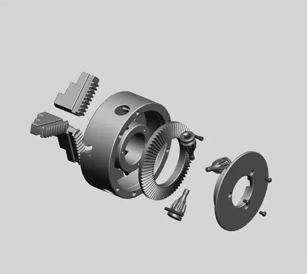 Токарный патрон К11-250/D8, посадка CAMLOCK конус 8, трехкулачковый, самоцентрирующийся