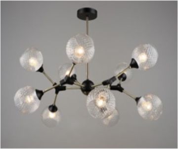 4858/10 AB+BK (1) Люстра (RL)