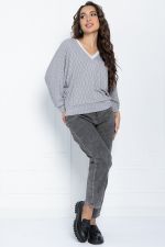 Джемпер Бери и беги (светло-серый) Б11467 LT Collection (Акция)