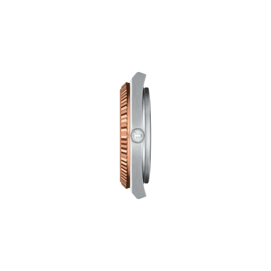 side of dial Tissot T931.407.41.291.00 мужские часы Tissot PRX Gold