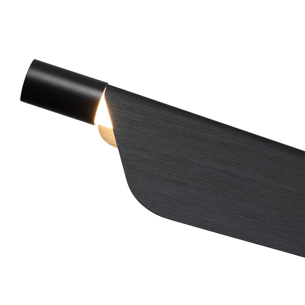 7017/24LA HIGHTECH ODL25 281 Подвесной светильник c сенсорн. выкл (диммер яркости) металл/акрил черн. брашинг IP20 24W CRI 90 3000K 220V LINEA