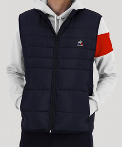 Мужская теннисная жилетка Le Coq Sportif TRI Doudoune Sleeveless N°1 SS23 - небесный