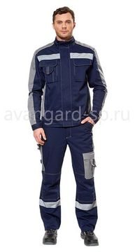 Костюм "Линкор" полукомбинезон (синий/серый)