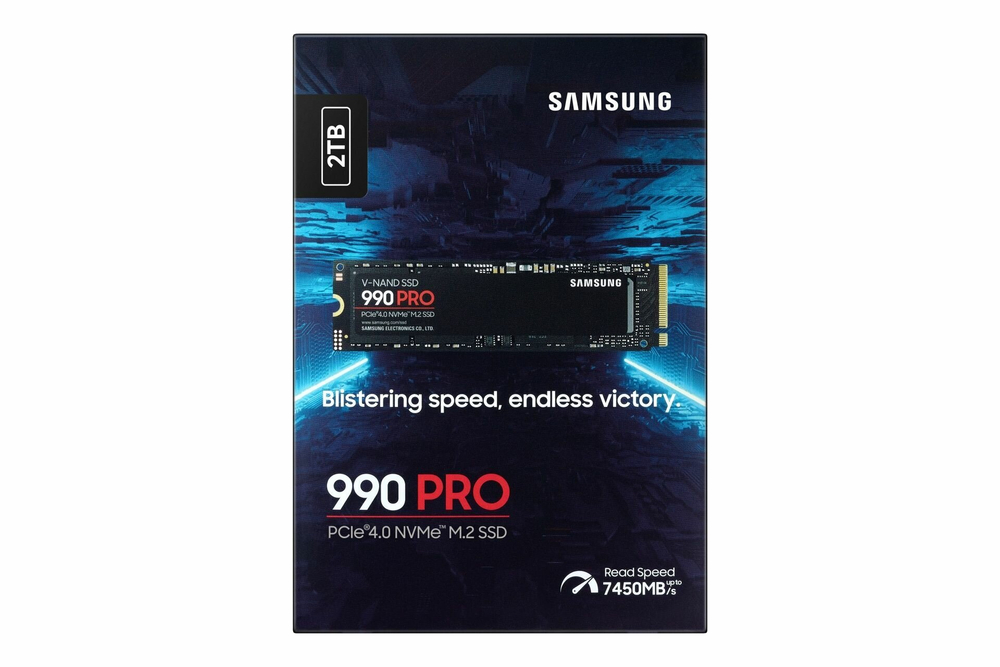 Твердотельный накопитель Samsung SSD 990 PRO 2 Tb M.2 7450 Mb/s (MZ-V9P2T0BW)