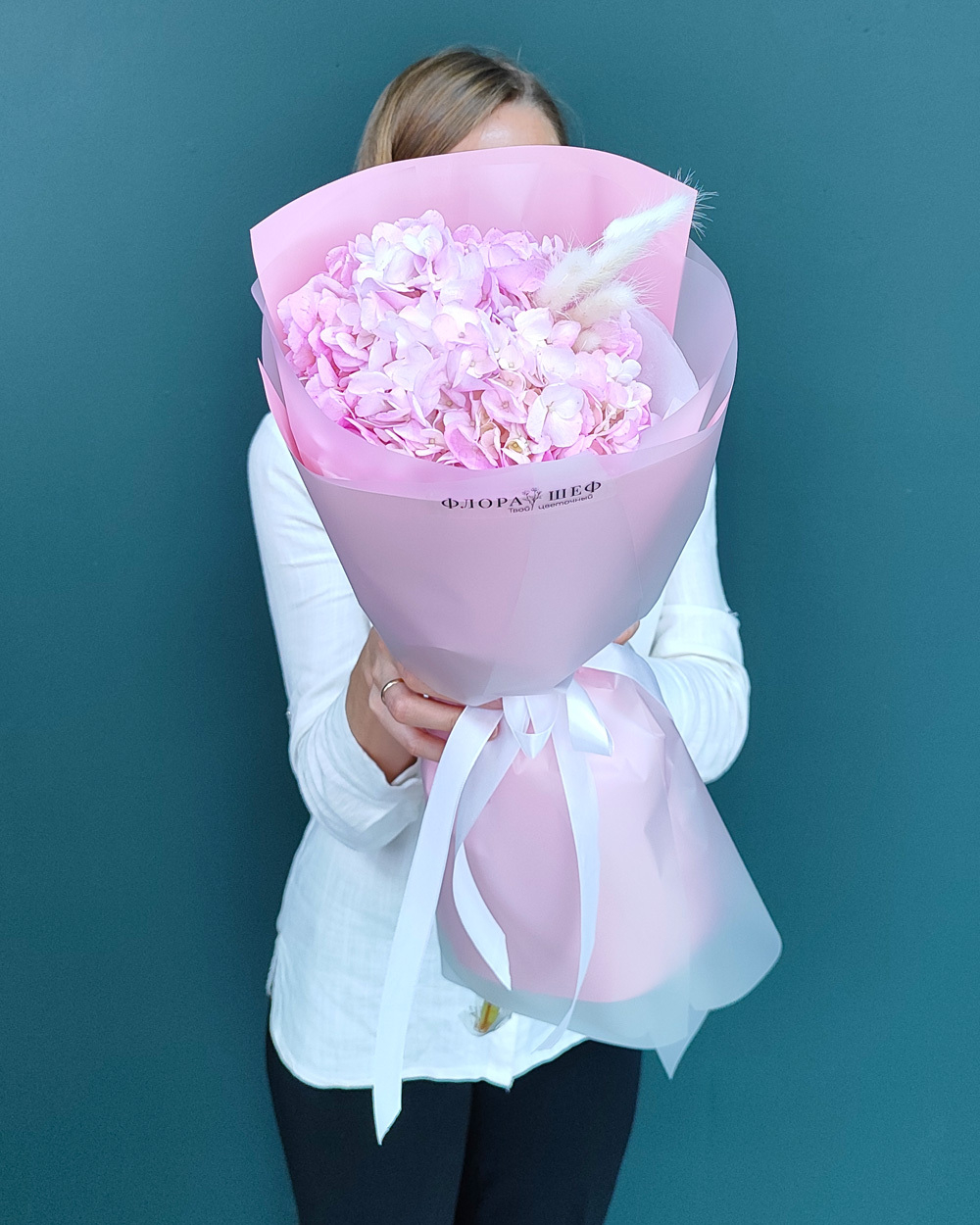 Гортензия розовая,1шт(00095)