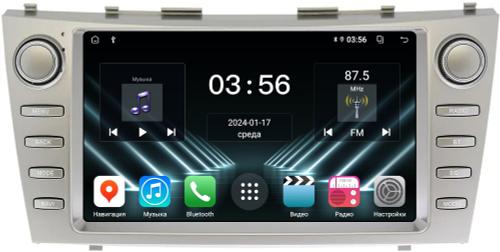 Магнитола для Toyota Camry 40 2006-2011 (рамка с крутилками) - FarCar S280 монитор 9.5" IPS на Android 13, CarPlay