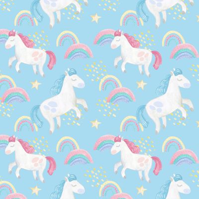 Единороги на голубом