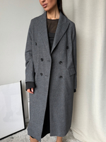 Пальто хлопковое в клетку Circolo, XS