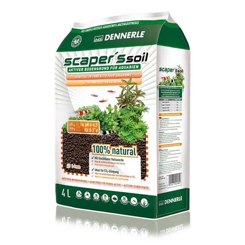 Dennerle Scaper‘s Soil 8 л - грунт для растительных аквариумов 1-4 мм, коричневый