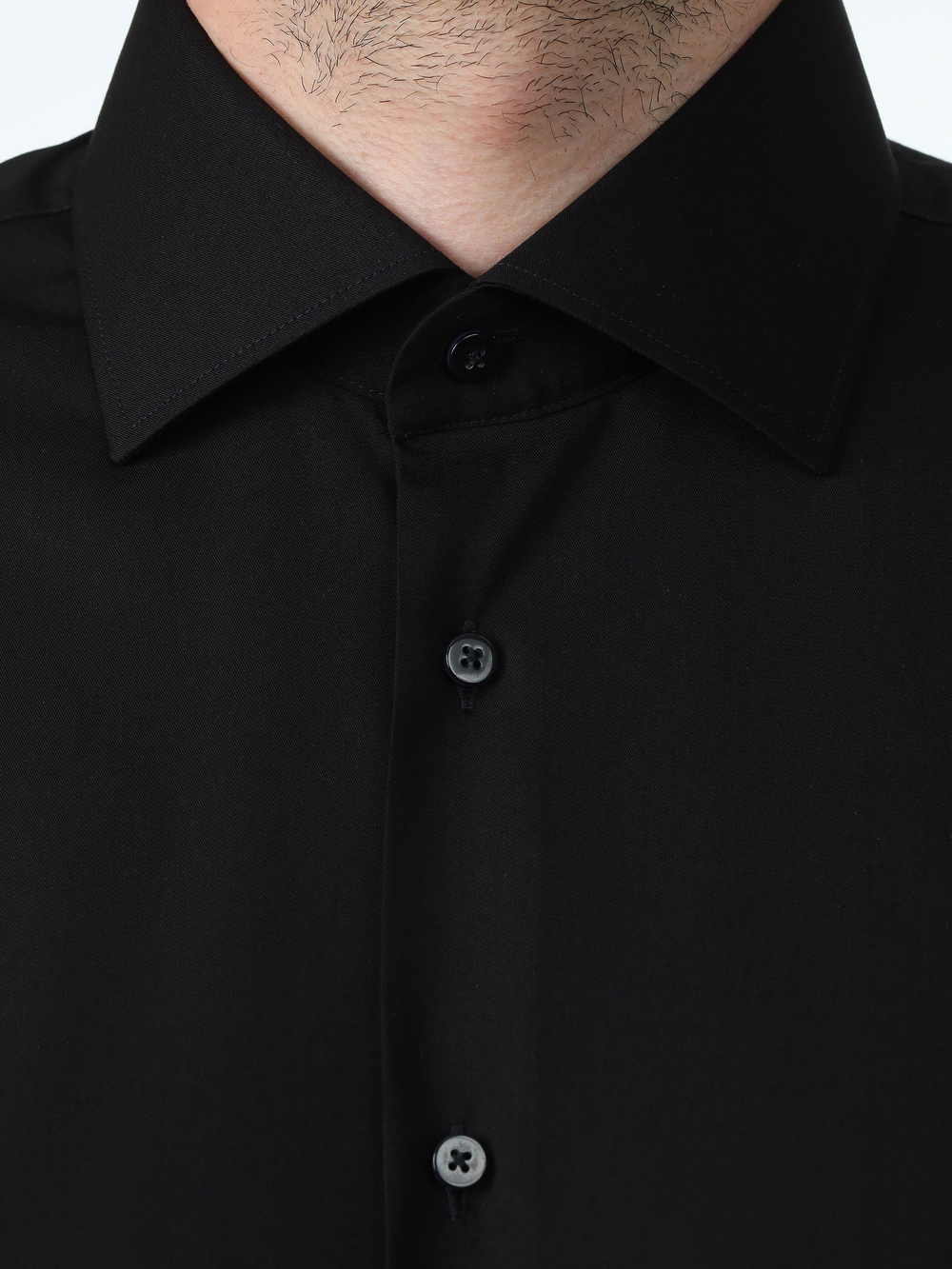 Сорочка мужская VESTER длинный рукав, цвет черный, бамбуковое волокно 58218 09