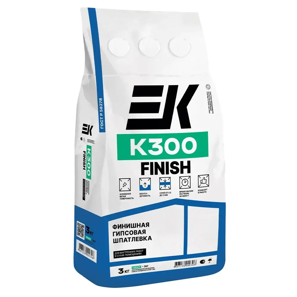 Шпатлевка гипсовая белая ЕК-300