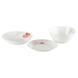 Тарелка White Fox WF-STD19 Summertime десертная опаловая с деколью 19 см.