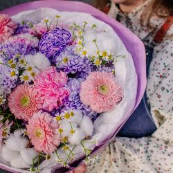 109. Сиреневый дофаминовый букет