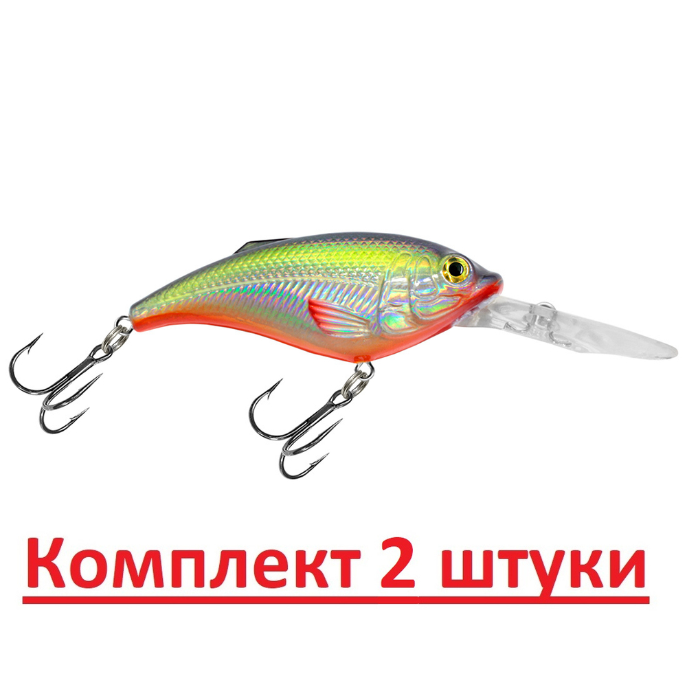 Воблер для рыбалки ТОЛСТЯК DR 66mm,