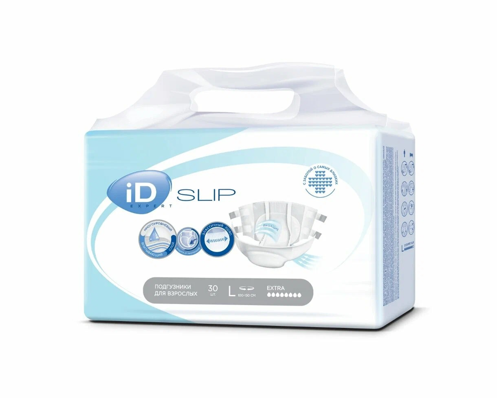 Подгузники для взрослых iD Slip Basic L, 30 шт.