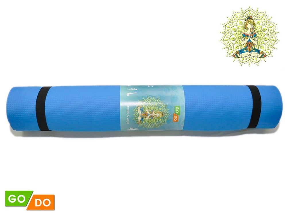 Коврик гимнастический. КВ6103  (Синий)