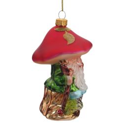 GAEM Украшение новогоднее "Гриб", L8 W8 H13 см