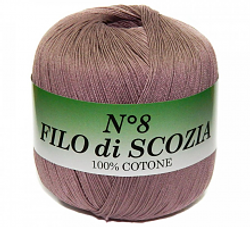 Пряжа Filo Di Scozia №8 50г, 340м, 100%мерсеризованный хлопок (цена за 1 шт)
