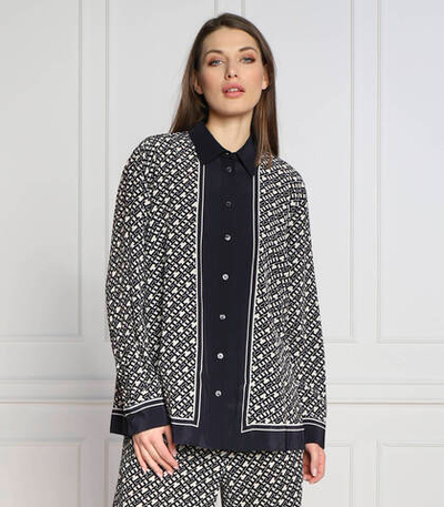 рубашка th monogram Tommy Hilfiger - темно-синий(WW0WW38281)