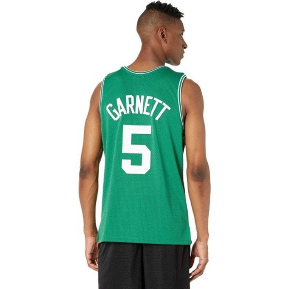 Баскетбольная джерси Mitchell &amp; Ness NBA Swingman Jerseys Boston Celtics - Kevin Garnett #5 Green