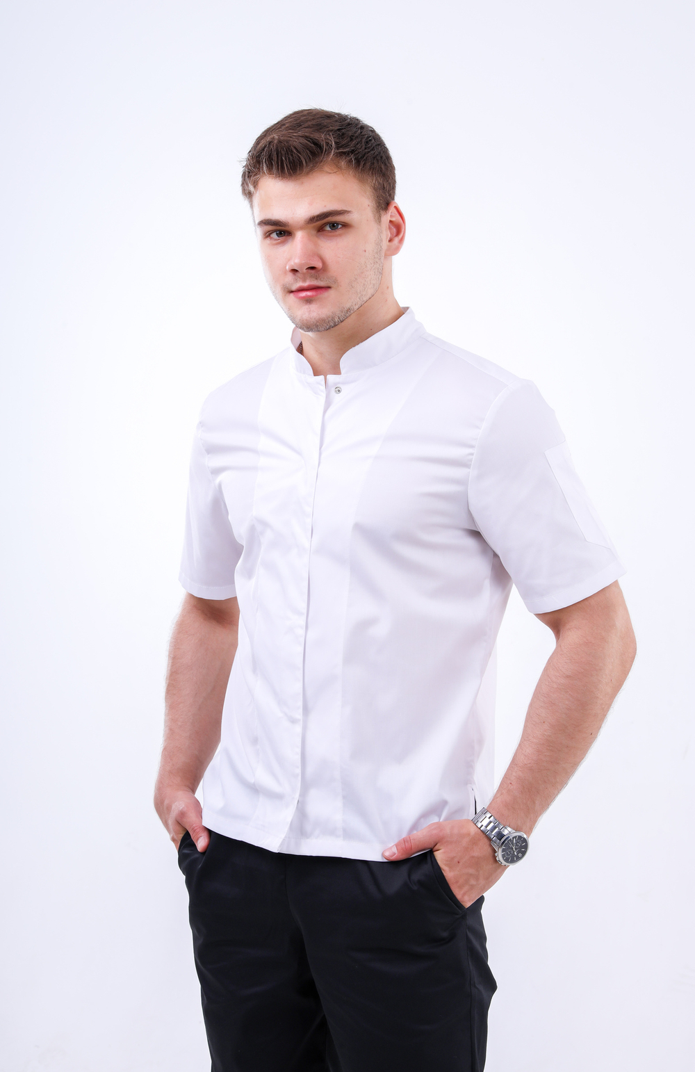 Китель поварской мужской Storm Chef white