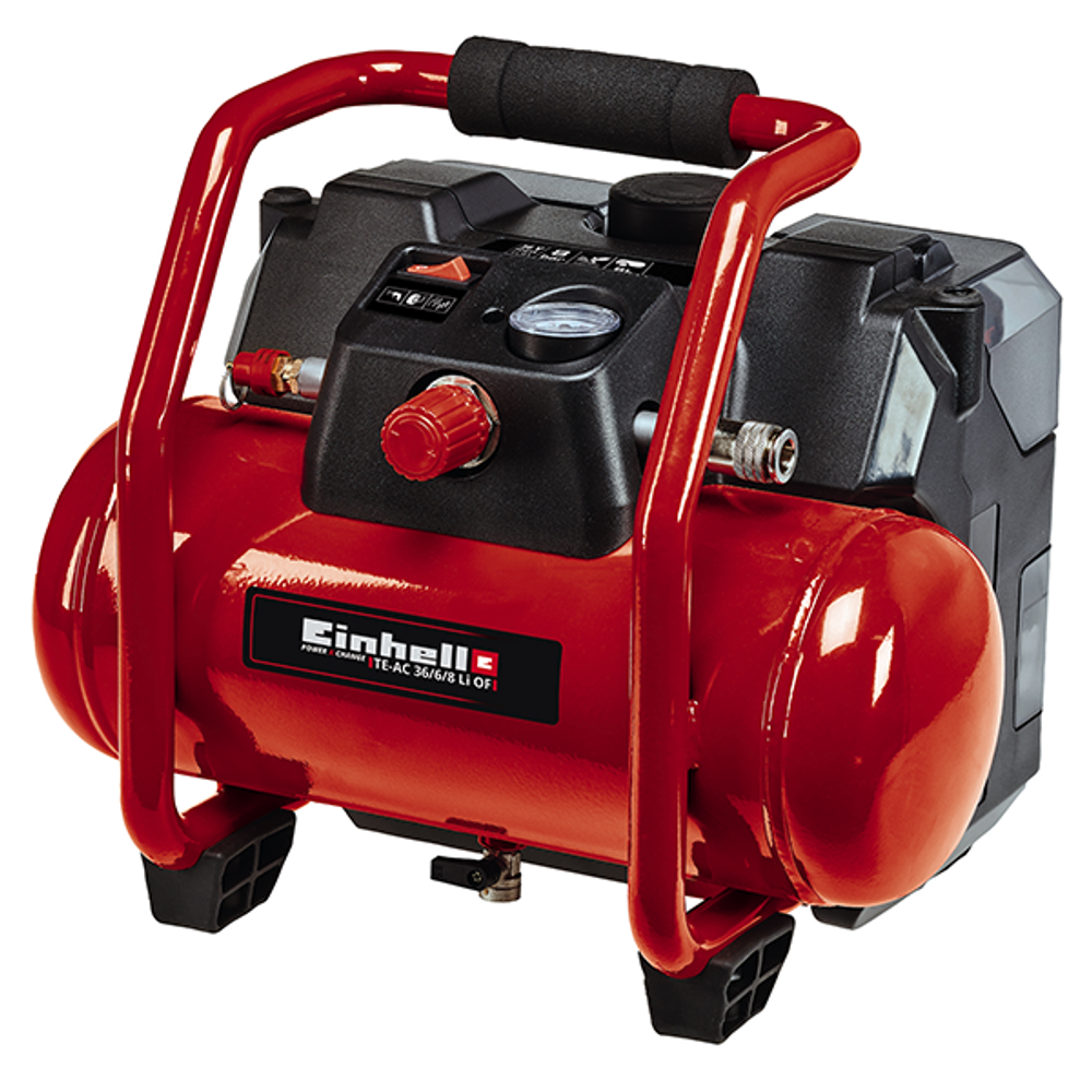 Компрессор аккумуляторный 36V Einhell PXC TE-AC 36/6/8 Li OF Set-Solo 6л 8Атм