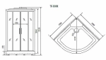 Душевая кабина Timo Comfort T 8801 100х100