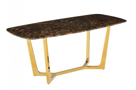 Стол обеденный Ist Casa Ланс, 160х90х75 см, коричневый мрамор