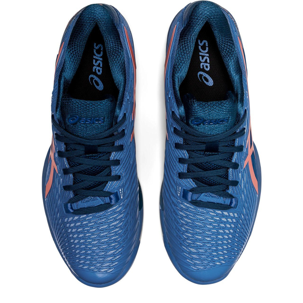 Мужские кроссовки теннисные Asics Solution Speed FF 2 - blue harmony/guava
