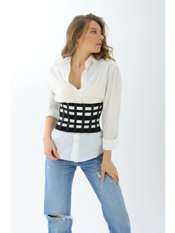 Корсет, цвет чёрный