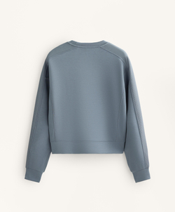 Oysho Толстовка с начесом из модала, серо-голубой