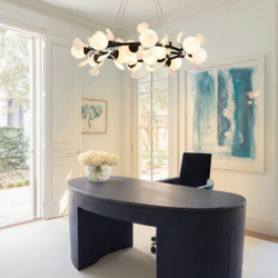 799127 Люстра CERAMO BW 12х6W(led) G9 ЧЕРНЫЙ/БЕЛЫЙ