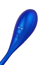 Синий двусторонний вибратор Agamien с управлением через приложение - 46 см. (Цвет: синий)