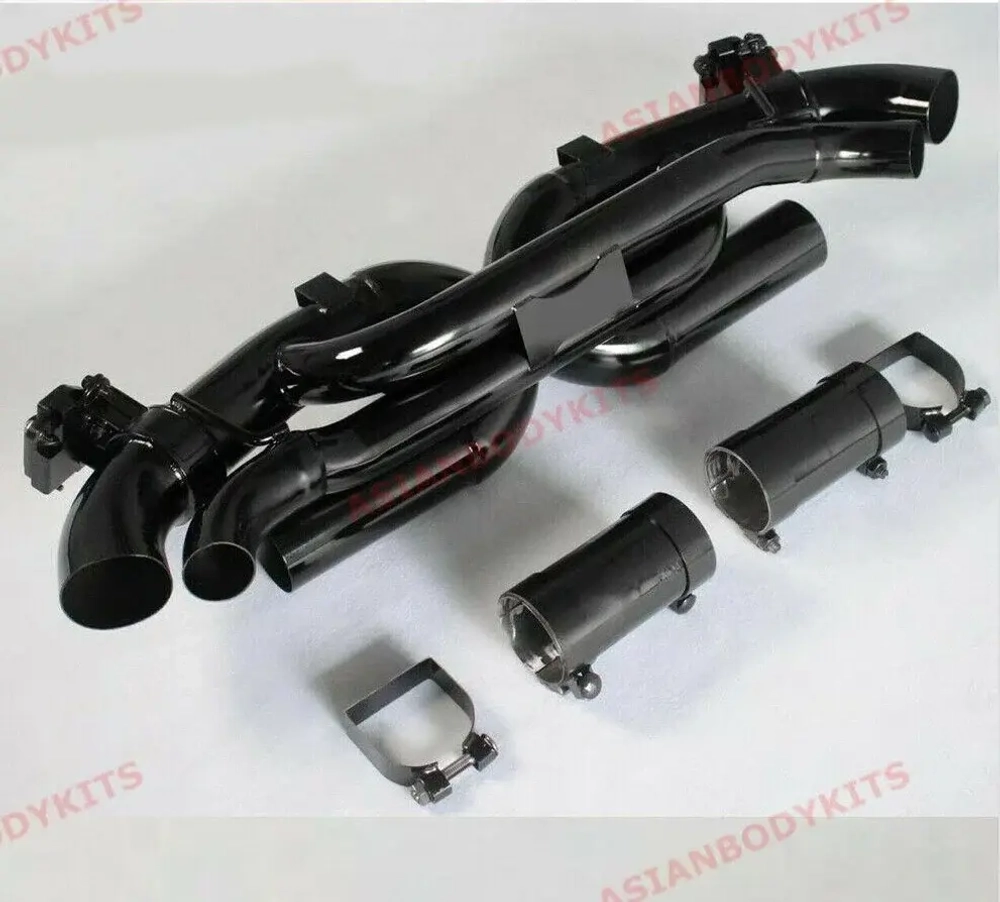 Спортивная система без глушителя с черным термозащитным покрытием для Porsche 911 992 Carrera/S/4/Cabriolet 2019+ Порше Карерра
