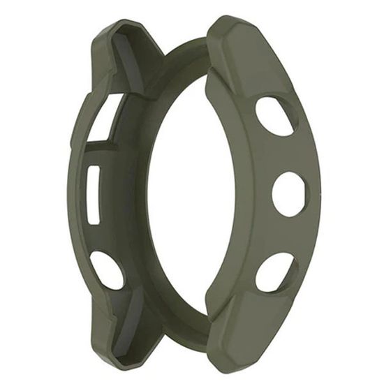 Защитный бампер чехол для часов Garmin Fenix 7X, Tactix 7 / 7 Pro, Enduro 2 материал TPU (Хаки)