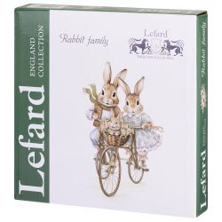 НАБОР ТАРЕЛОК ЗАКУСОЧНЫХ LEFARD 2 ШТ. "RABBITS FAMILY" 20,5 СМ