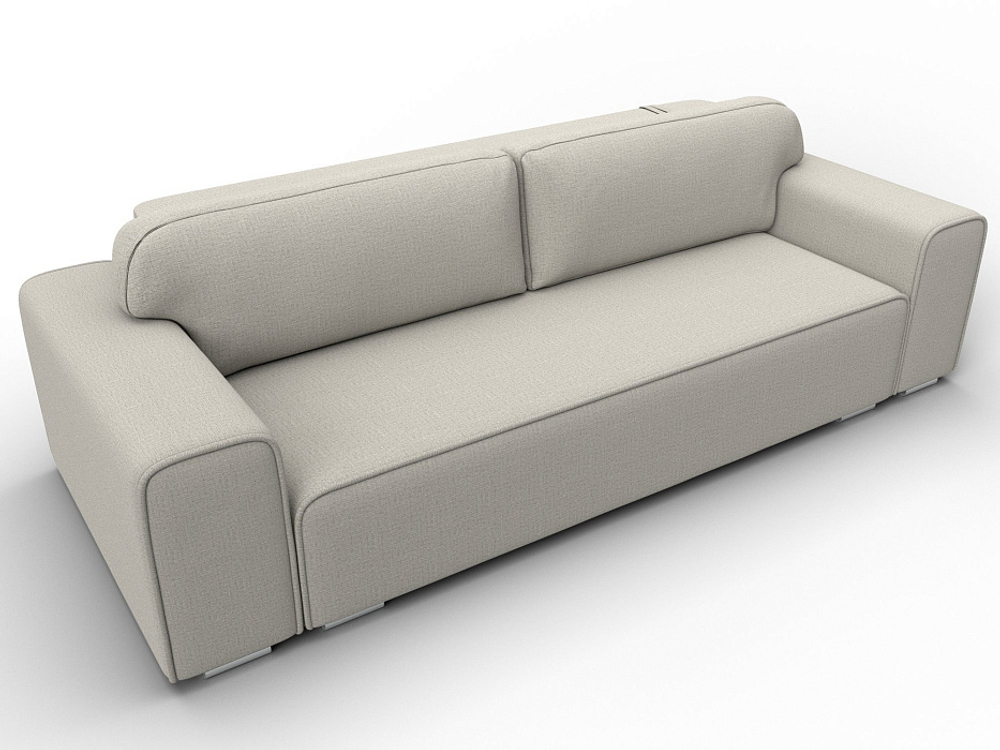 Диван прямой Лига-029, Амур 02 РОГОЖКА бежевый